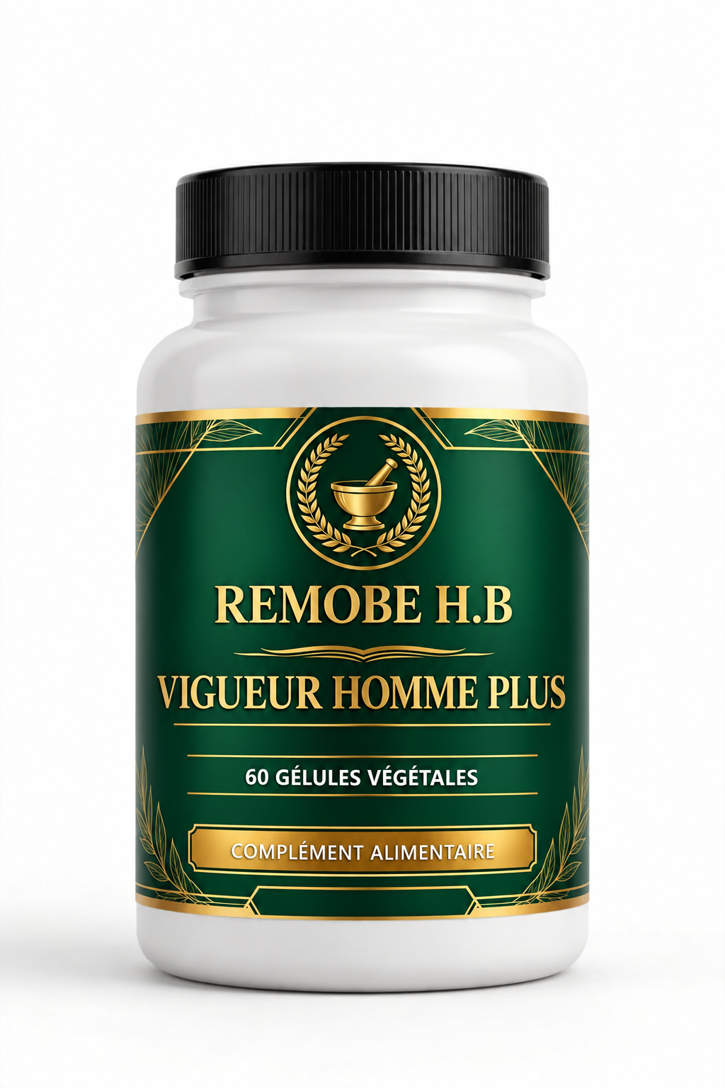 Flacon REMOBE H.B Vigueur Homme Plus, 60 gélules végétales